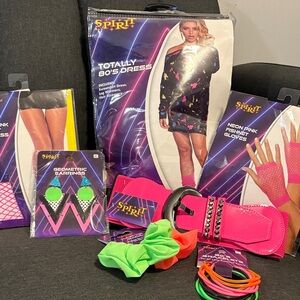 Spirit Neon 80's Dress Set with Accessories